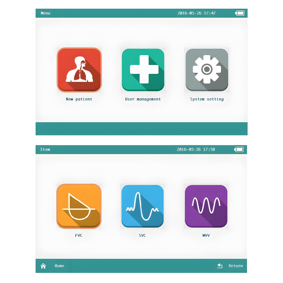 Espirómetro Computarizado con Neumotacógrafo CONTEC SP100 3602