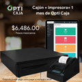 Cajón de dinero + impresora térmica