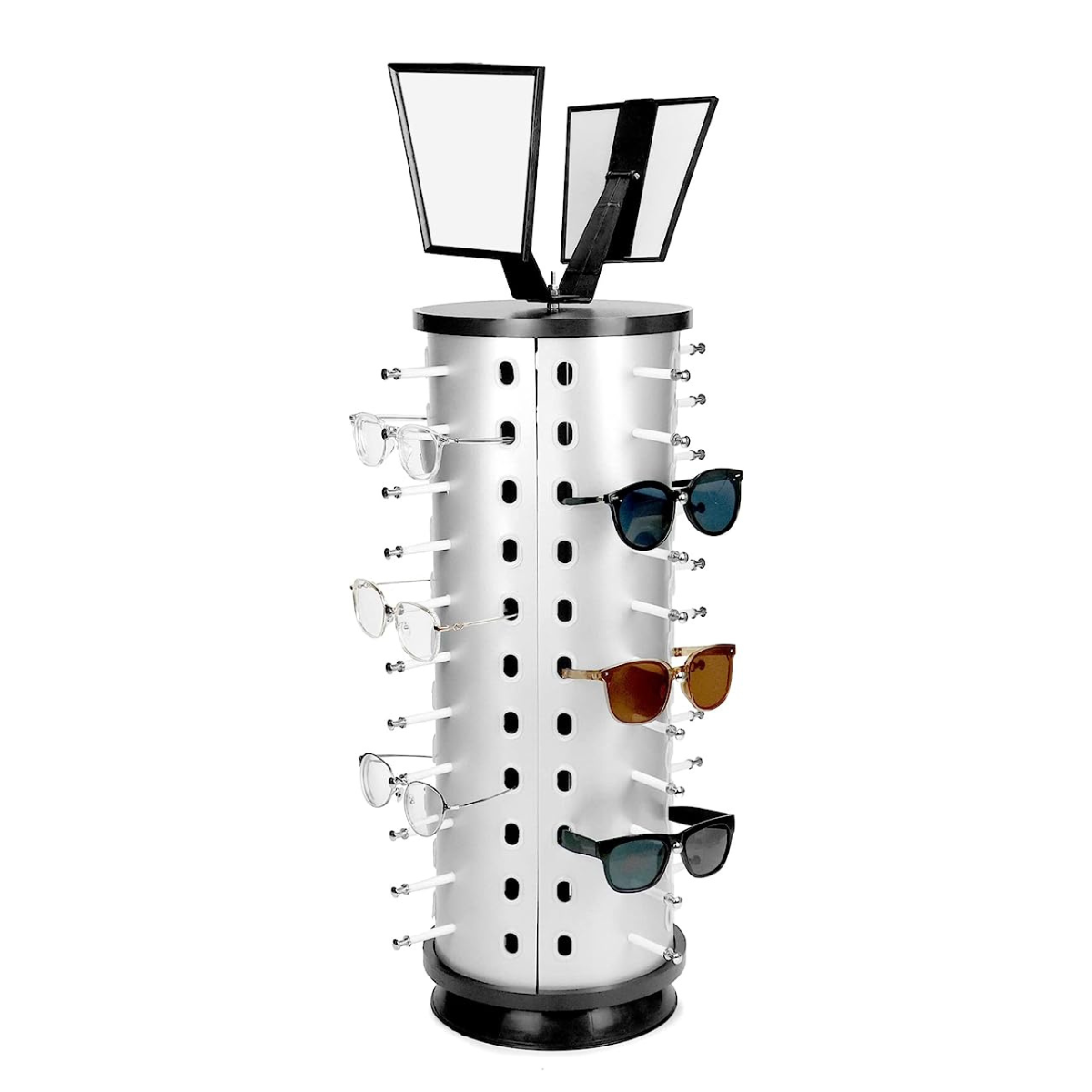 Exhibidor de Piso 44L Giratorio Circular 139y106