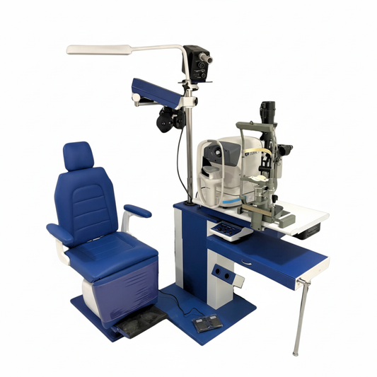 Unidad óftalmica Mesa Dual Sillón Eléctrico Nacional sin Equipos 441E59