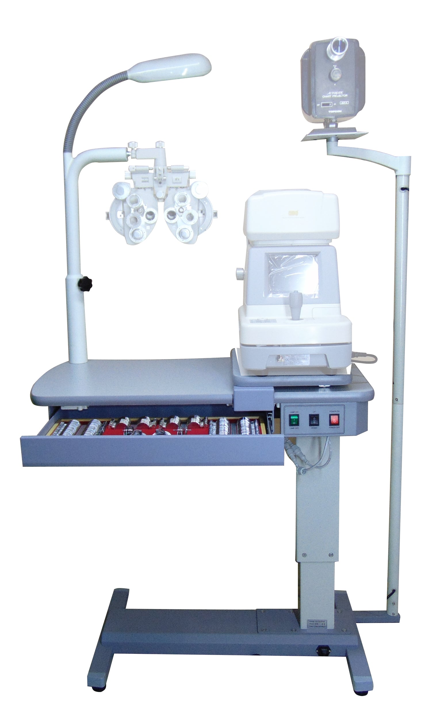 Mesa de Elevación Cajón Poste Foroptor Amplia 233cp180a